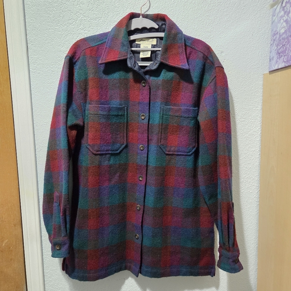 Eddie Bauer Multicolor Plaid Button Down Shirt